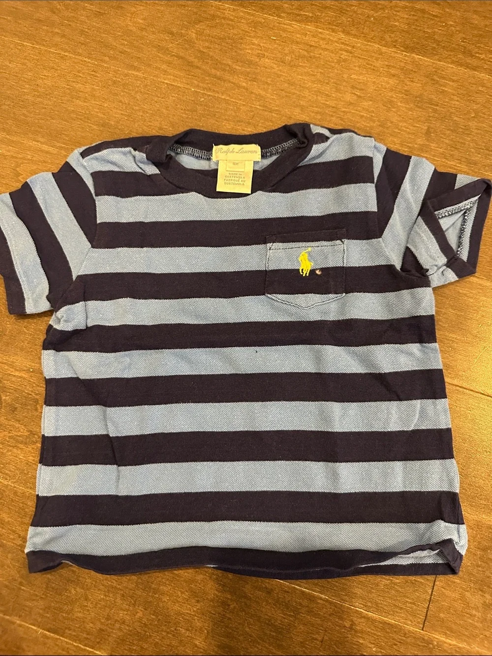 Ralph Lauren Boys Polo & Striped Tee Set in Light Blue, White, Navy